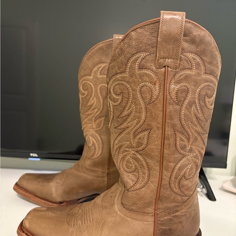 Brown Western Ankle Boots